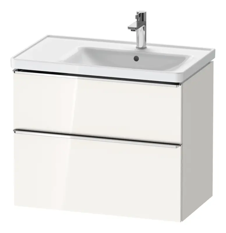 Duravit D-Neo Waschtischunterschrank für 237080 mit 2 Auszügen Griff Chrom Hochglanz 784 x 625 x 452 mm - Weiß Hochglanz Top-Angebot