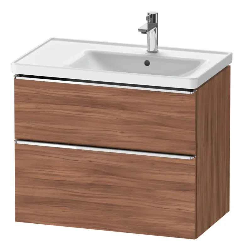 Bestseller Duravit D-Neo Waschtischunterschrank für 237080 mit 2 Auszügen Griff Chrom Hochglanz 784 x 625 x 452 mm - Nussbaum Natur Matt