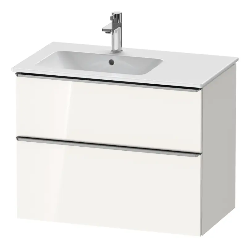 Bestseller Duravit D-Neo Waschtischunterschrank für 234583 mit 2 Auszügen Griff Edelstahl Gebürstet 810 x 625 x 462 mm - Weiß Hochglanz