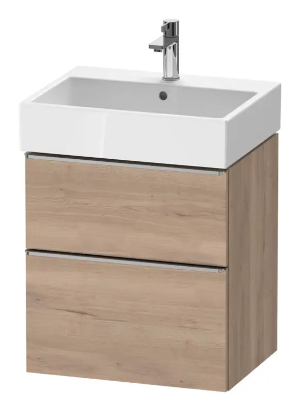 Duravit D-Neo Waschtischunterschrank mit 2 Auszügen Griff Edelstahl Gebürstet 584 x 625 x 442 mm - Eiche Marmoriert Matt Billig