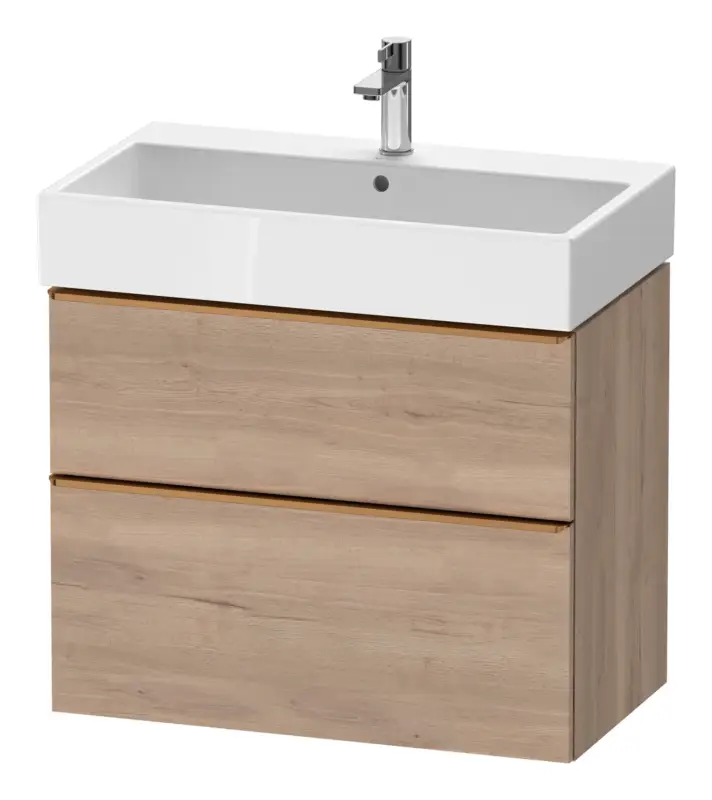 Duravit D-Neo Waschtischunterschrank mit 2 Auszügen Griff Bronze Gebürstet 784 x 625 x 442 mm - Eiche Marmoriert Matt Nur Für Kurze Zeit