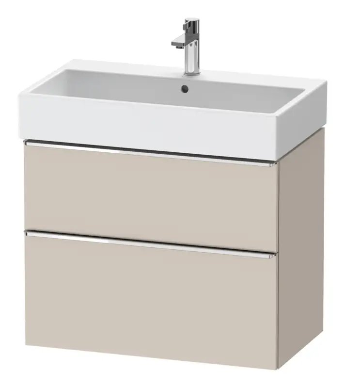 Knallerangebot Duravit D-Neo Waschtischunterschrank mit 2 Auszügen Griff Chrom Hochglanz 784 x 625 x 442 mm - Taupe Matt