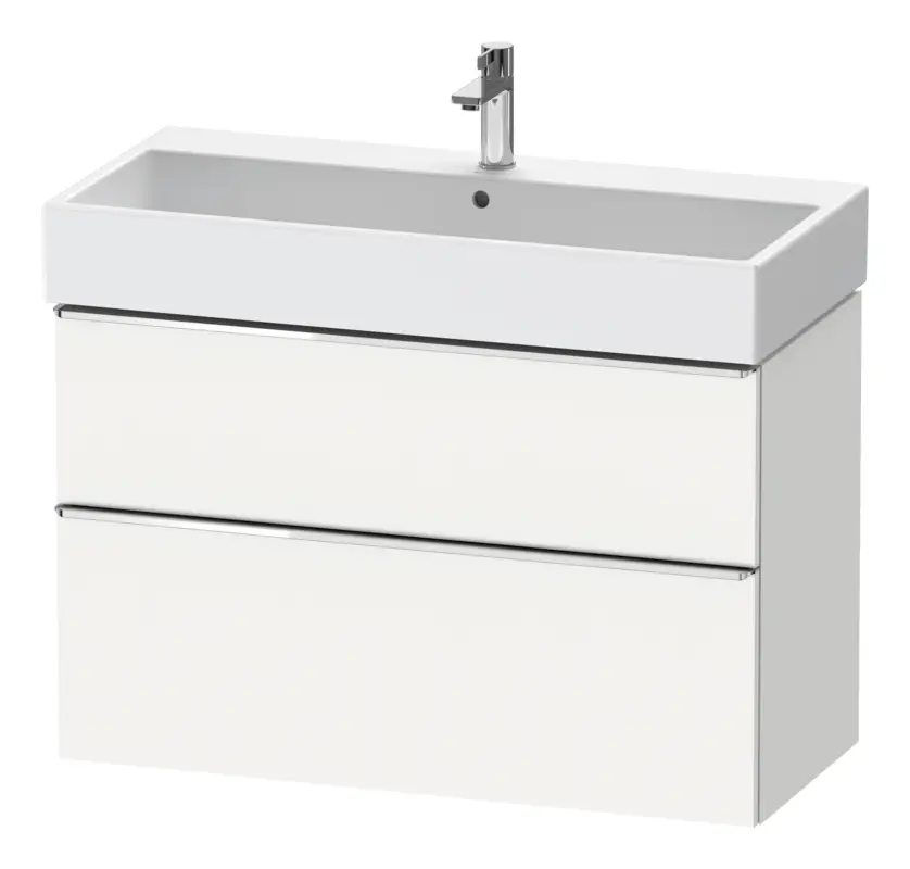 Super-Preis Duravit D-Neo Waschtischunterschrank mit 2 Auszügen Griff Chrom Hochglanz 984 x 625 x 442 mm - Weiß Matt
