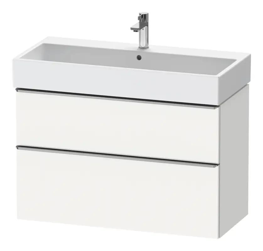 Knallerangebot Duravit D-Neo Waschtischunterschrank mit 2 Auszügen Griff Edelstahl Gebürstet 984 x 625 x 442 mm - Weiß Matt