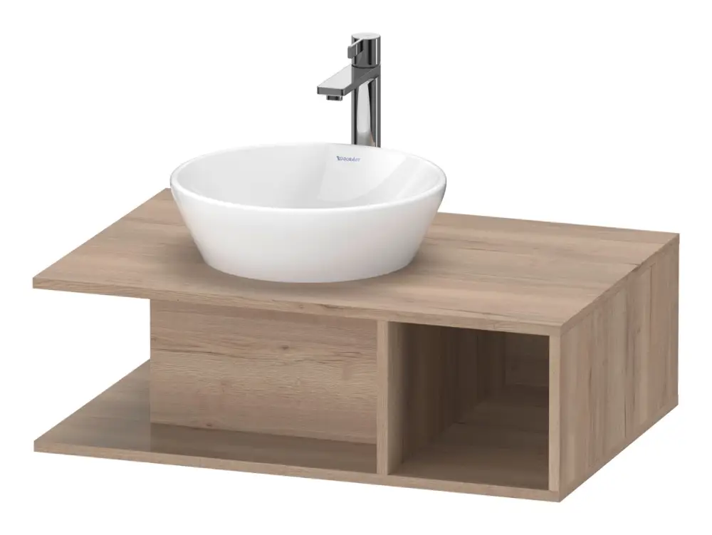 Duravit D-Neo Waschtischunterschrank mit 1 offenen Fach rechts 800 x 260 x 550 mm - Eiche Marmoriert Matt Schnäppchen