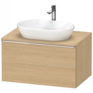 Aktuell Duravit D-Neo Konsolenwaschtischunterschrank mit 1 Auszug Griff Chrom Hochglanz 800 x 459 x 550 mm - Eiche Natur Matt