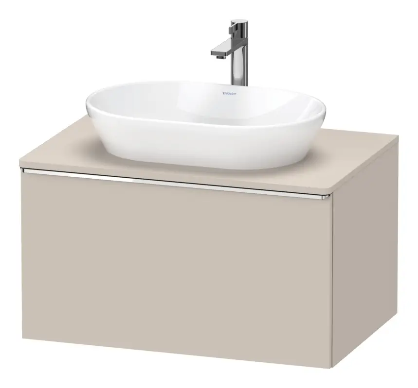 Duravit D-Neo Konsolenwaschtischunterschrank mit 1 Auszug Griff Chrom Hochglanz 800 x 459 x 550 mm - Taupe Matt Sale