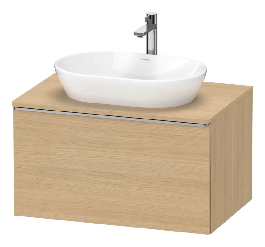 Preisknaller Duravit D-Neo Konsolenwaschtischunterschrank mit 1 Auszug Griff Edelstahl Gebürstet 800 x 459 x 550 mm - Eiche Natur Matt