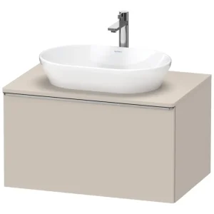 Begrenztes Angebot Duravit D-Neo Konsolenwaschtischunterschrank mit 1 Auszug Griff Edelstahl Gebürstet 800 x 459 x 550 mm - Taupe Matt