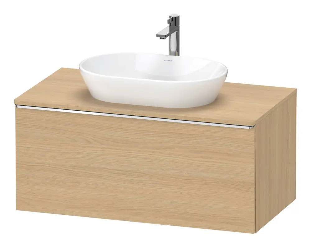 Angebot Duravit D-Neo Konsolenwaschtischunterschrank mit 1 Auszug Griff Chrom Hochglanz 1000 x 459 x 550 mm - Eiche Natur Matt
