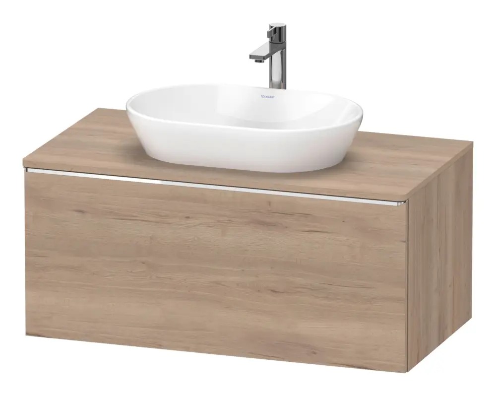 Duravit D-Neo Konsolenwaschtischunterschrank mit 1 Auszug Griff Chrom Hochglanz 1000 x 459 x 550 mm - Eiche Marmoriert Matt Letzte Chance