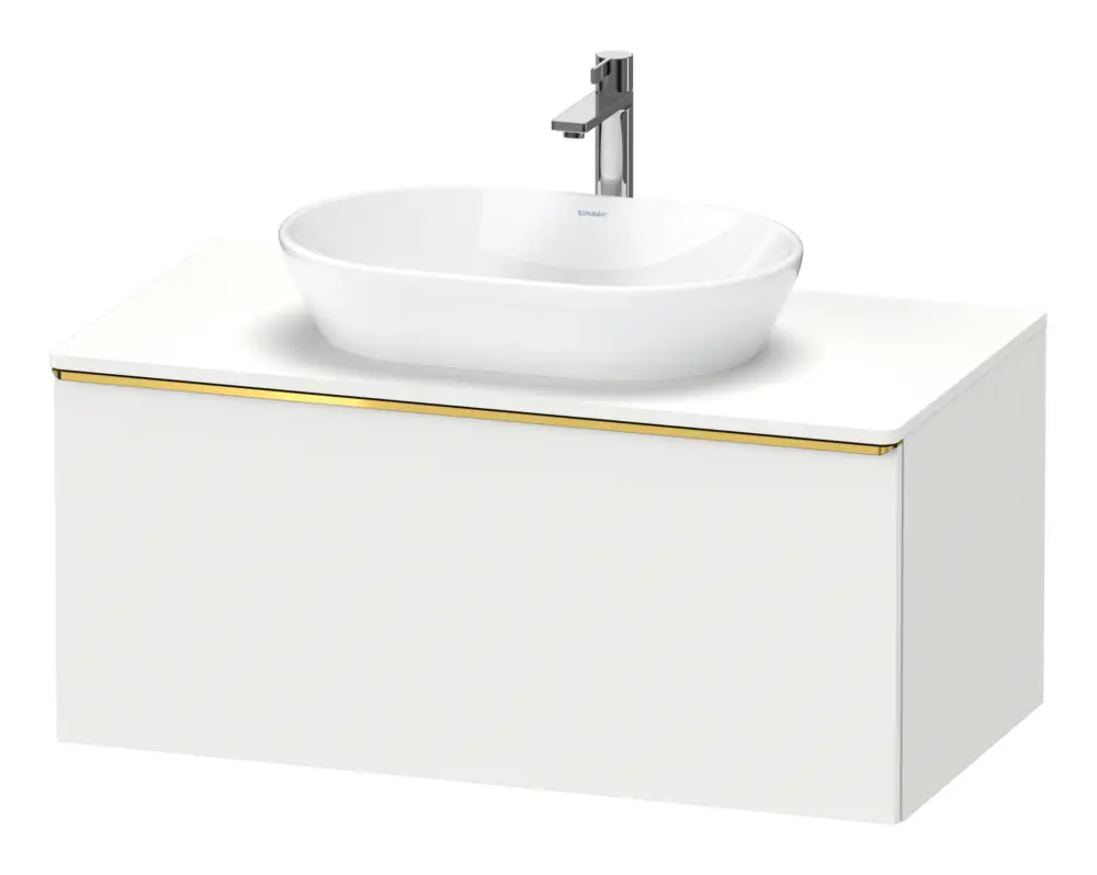 Duravit D-Neo Konsolenwaschtischunterschrank mit 1 Auszug Griff Gold Poliert 1000 x 459 x 550 mm - Weiß Matt Sofort Bestellen