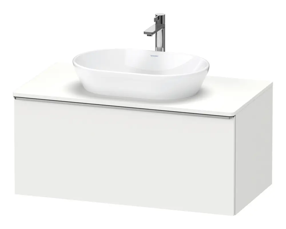 Duravit D-Neo Konsolenwaschtischunterschrank mit 1 Auszug Griff Edelstahl Gebürstet 1000 x 459 x 550 mm - Weiß Matt Ausverkauf