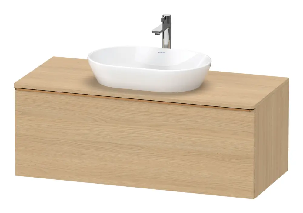 Duravit D-Neo Konsolenwaschtischunterschrank mit 1 Auszug Griff Bronze Gebürstet 1200 x 459 x 550 mm - Eiche Natur Matt Neuheit