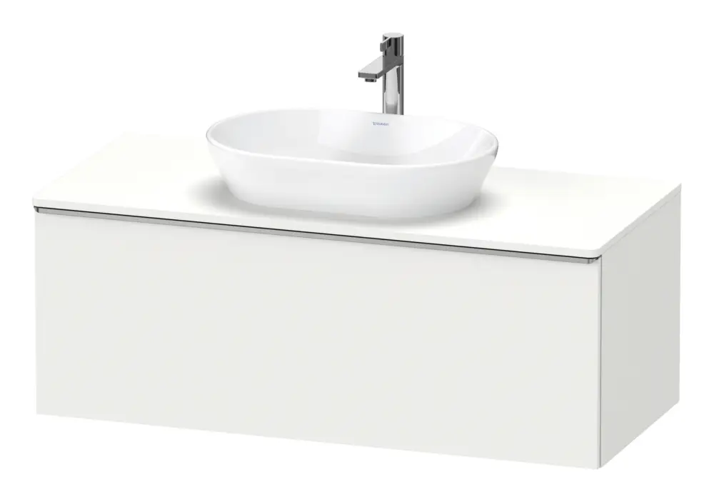 Schnäppchen Duravit D-Neo Konsolenwaschtischunterschrank mit 1 Auszug Griff Edelstahl Gebürstet 1200 x 459 x 550 mm - Weiß Matt