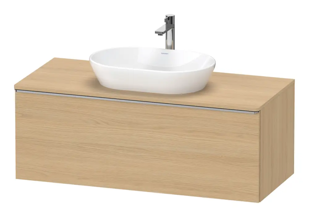 Duravit D-Neo Konsolenwaschtischunterschrank mit 1 Auszug Griff Edelstahl Gebürstet 1200 x 459 x 550 mm - Eiche Natur Matt Günstig
