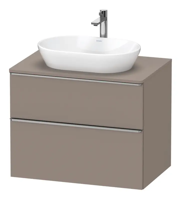 Versand Am Gleichen Tag Duravit D-Neo Konsolenwaschtischunterschrank mit 2 Auszügen Griff Edelstahl Gebürstet 800 x 644 x 550 mm - Basalt Matt