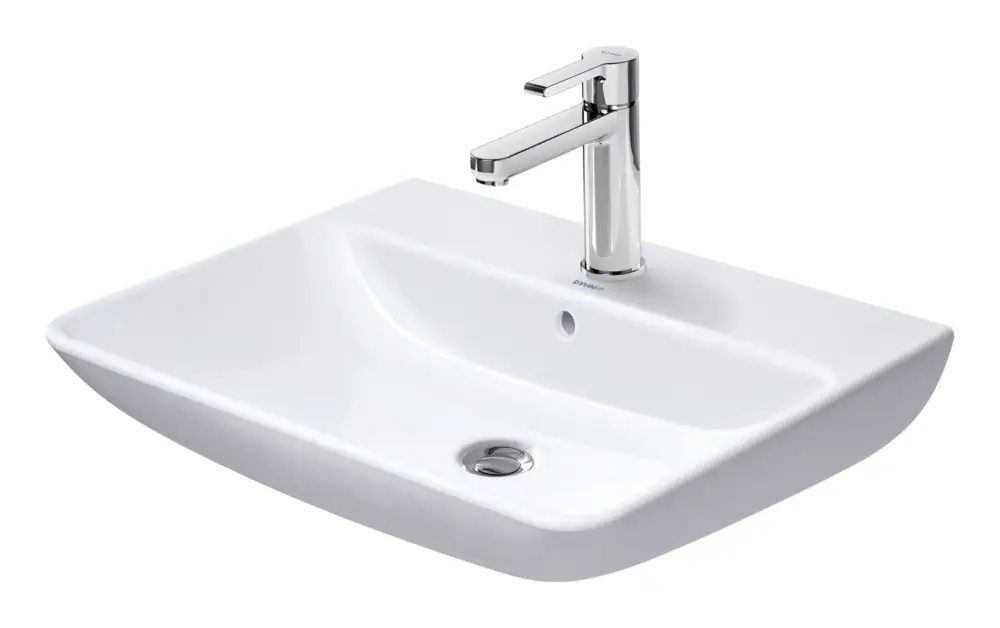 Duravit ME by Starck Waschtisch mit 1 Hahnloch mit Überlauf 650 x 490 mm - Weiß Hochglanz mit DuraShield Ausverkauf