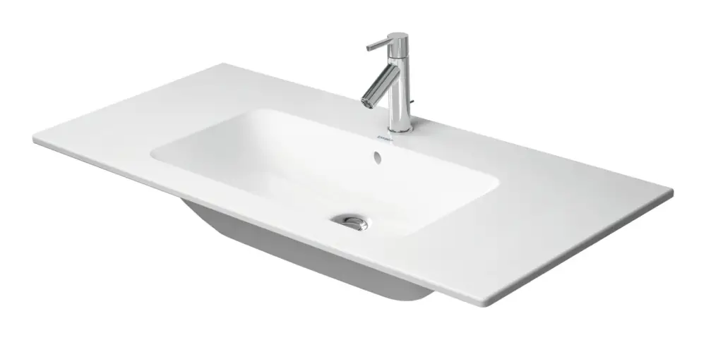Sonderangebot Duravit ME by Starck Möbelwaschtisch ohne Hahnloch mit Überlauf 1030 x 490 mm - Weiß Hochglanz mit DuraShield