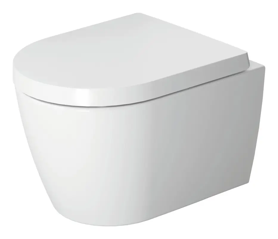 Neue Kollektion Duravit ME by Starck Tiefspül-WC wandhängend 370 x 480 mm - Weiß Hochglanz mit DuraShield