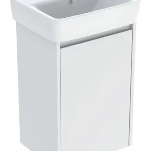Geberit Renova Plan Komplett-Set mit Handwaschbecken mit 1 Tür 450 x 697 x 340 mm - Weiß lackiert seidenmatt Super-Preis