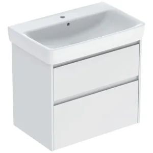 Geberit Renova Plan Komplett-Set mit 2 Schubladen 750 x 697 x 446 mm - Weiß lackiert seidenmatt Jetzt Kaufen