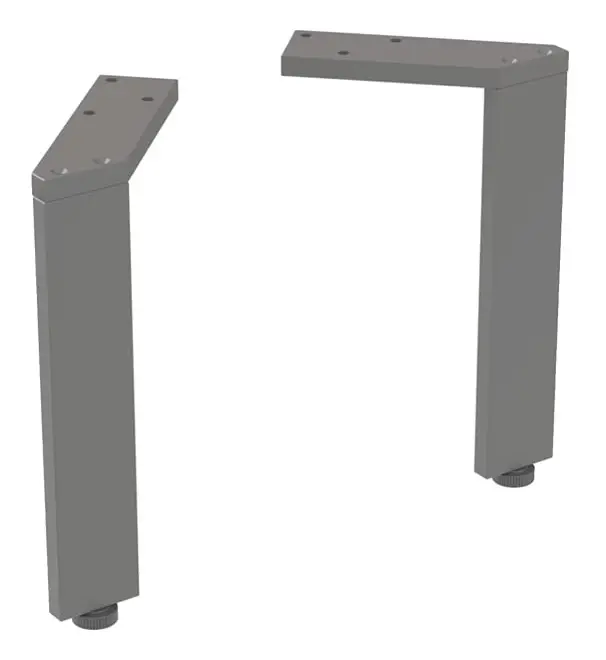 Billig Geberit Geberit Acanto / Renova Plan / Smyle / iCon Möbelfüße Höhe 225 mm - Schwarz