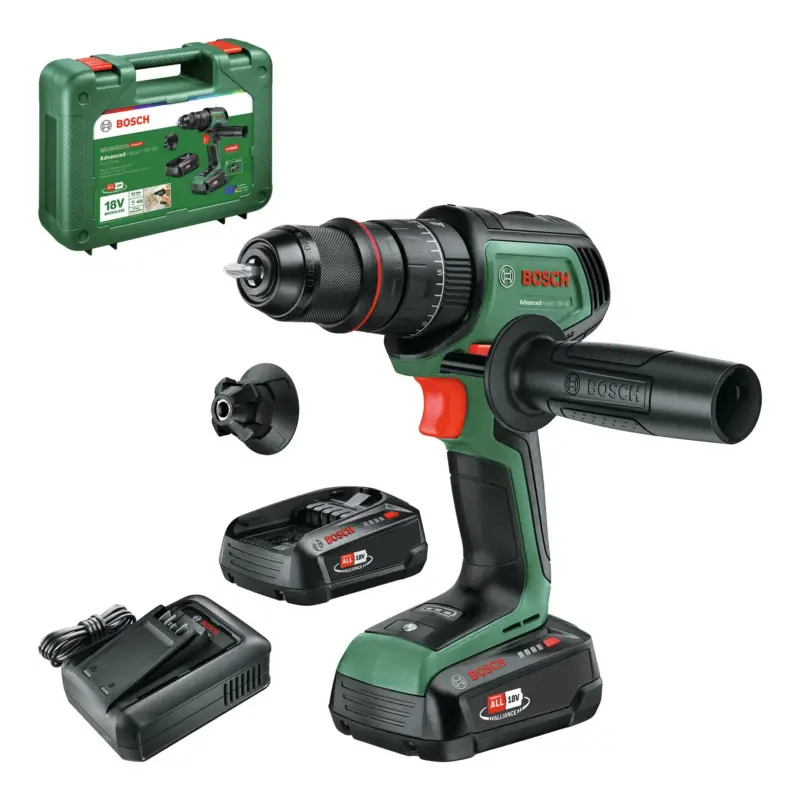 Kracherpreis Bosch Akku-Schlagbohrmaschine AdvancedImpact 18V-80 QuickSnap mit 2x Akku 2,5 Ah - im Tragekoffer