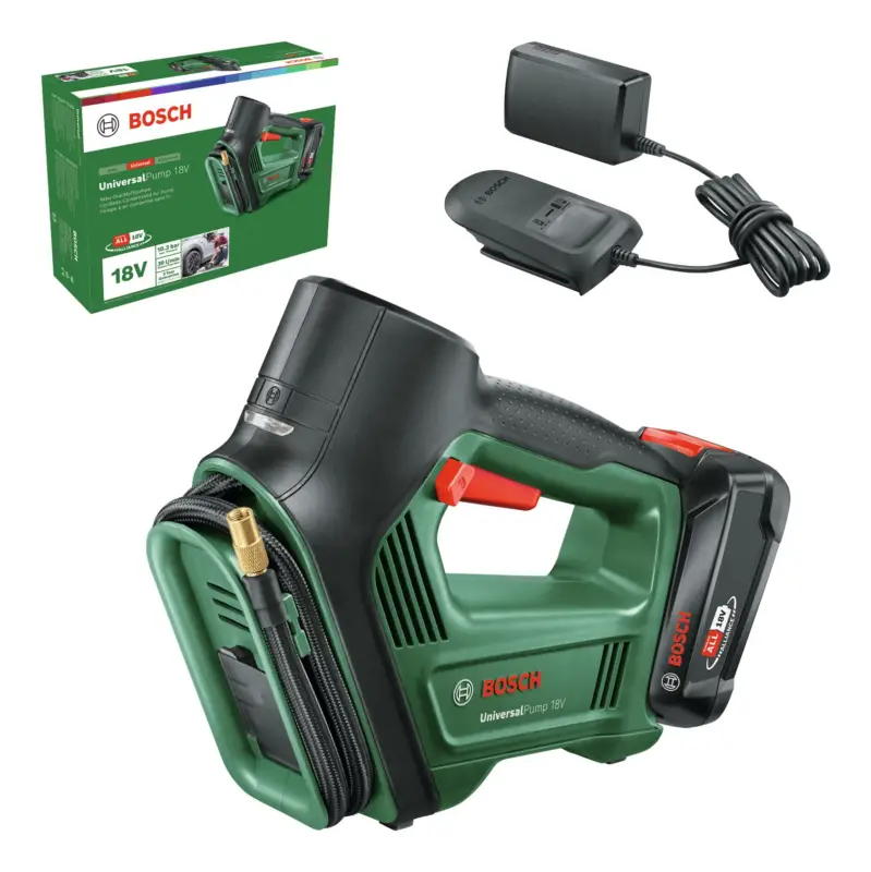 Knallerangebot Bosch Akku-Druckluftpumpe UniversalPump 18V mit 1x Akku 2 Ah - im Karton