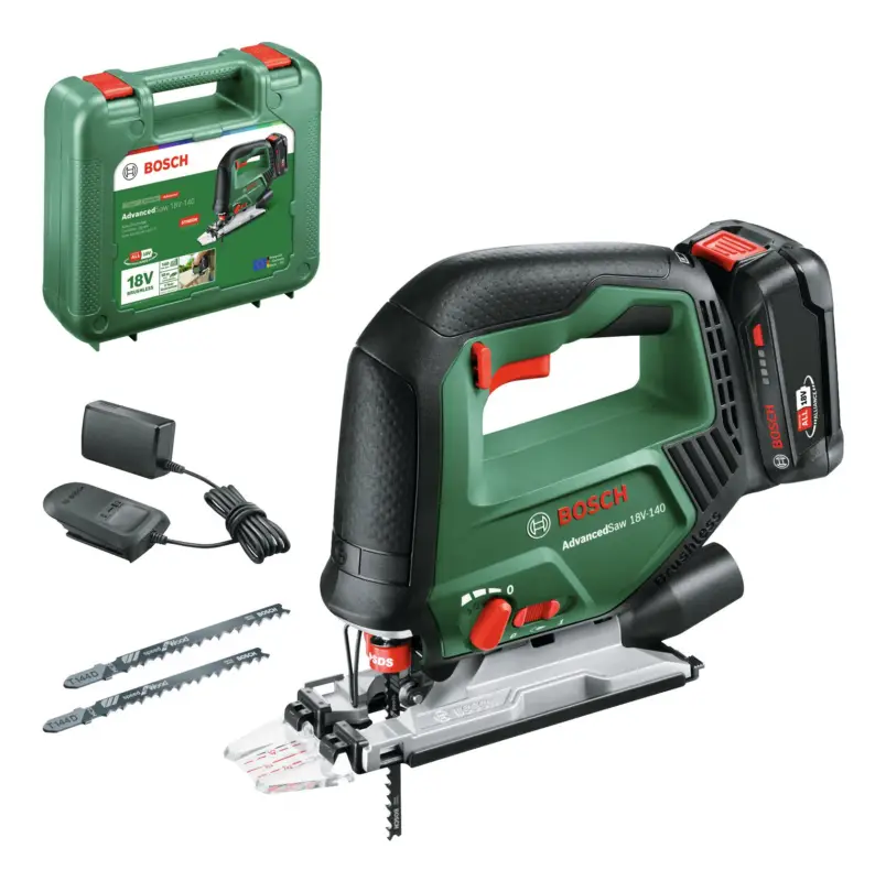 Solange Der Vorrat Reicht Bosch Akku-Stichsäge AdvancedSaw 18V-140 mit 1x Akku 2 Ah - im Transportkoffer