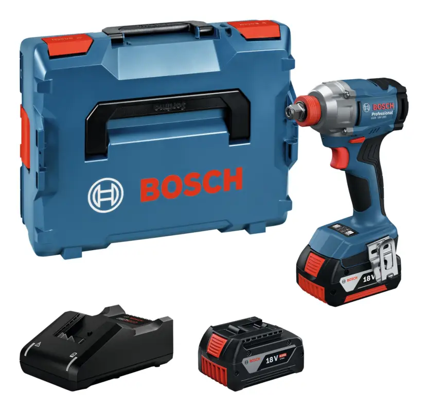 Preiswert Bosch Professional Akku-Drehschlagschrauber GDX 18V-285 mit 2x Akku 4 Ah - in L-BOXX