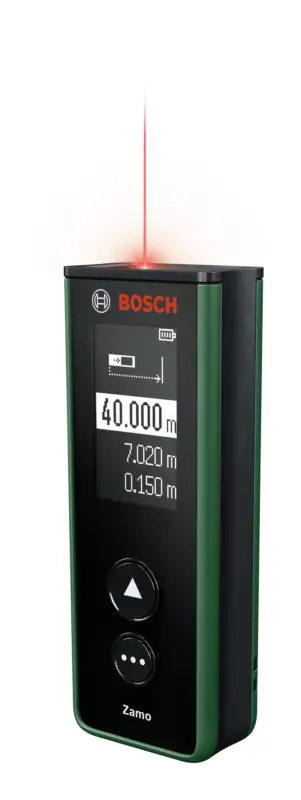 Begrenztes Angebot Bosch Digitaler Laser-Entfernungsmesser Zamo Set mit 2 x 1,2 V Batterie HR03 - im Karton