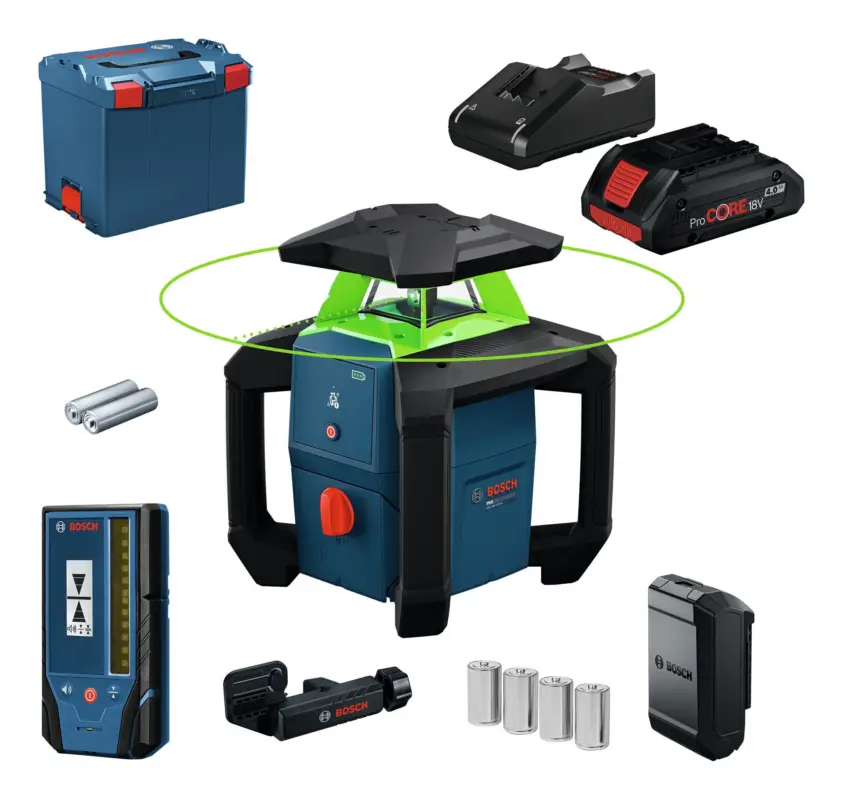 Bosch Professional Rotationslaser GRL 18V-3-31G mit 1x Akku ProCORE 4 Ah - in L-BOXX 374 Meistverkauft