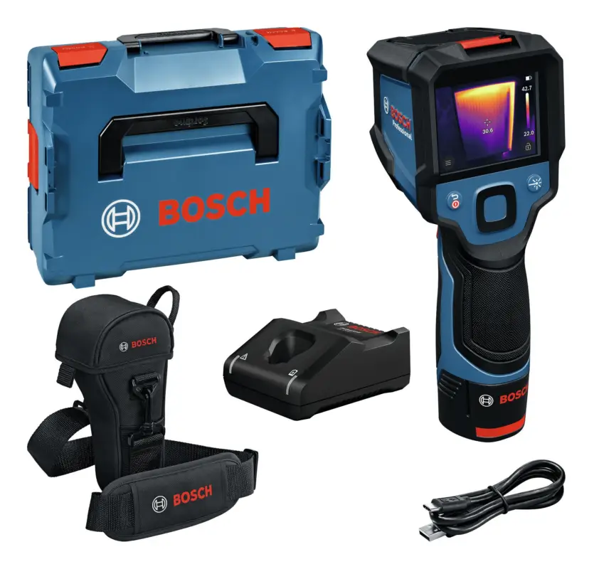 Abverkauf Bosch Professional Wärmebildkamera GTC 12V-450-13 mit 1x Akku 2 Ah & Werkzeugtasche - in L-BOXX 136