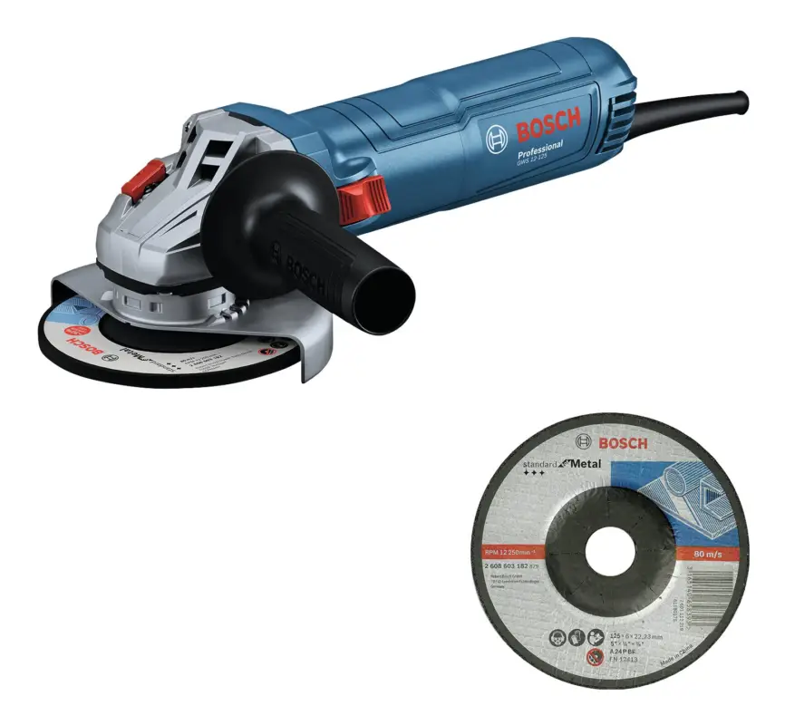 Bosch Professional Winkelschleifer GWS 12-125 mit Schruppscheibe - im Karton Knallerangebot