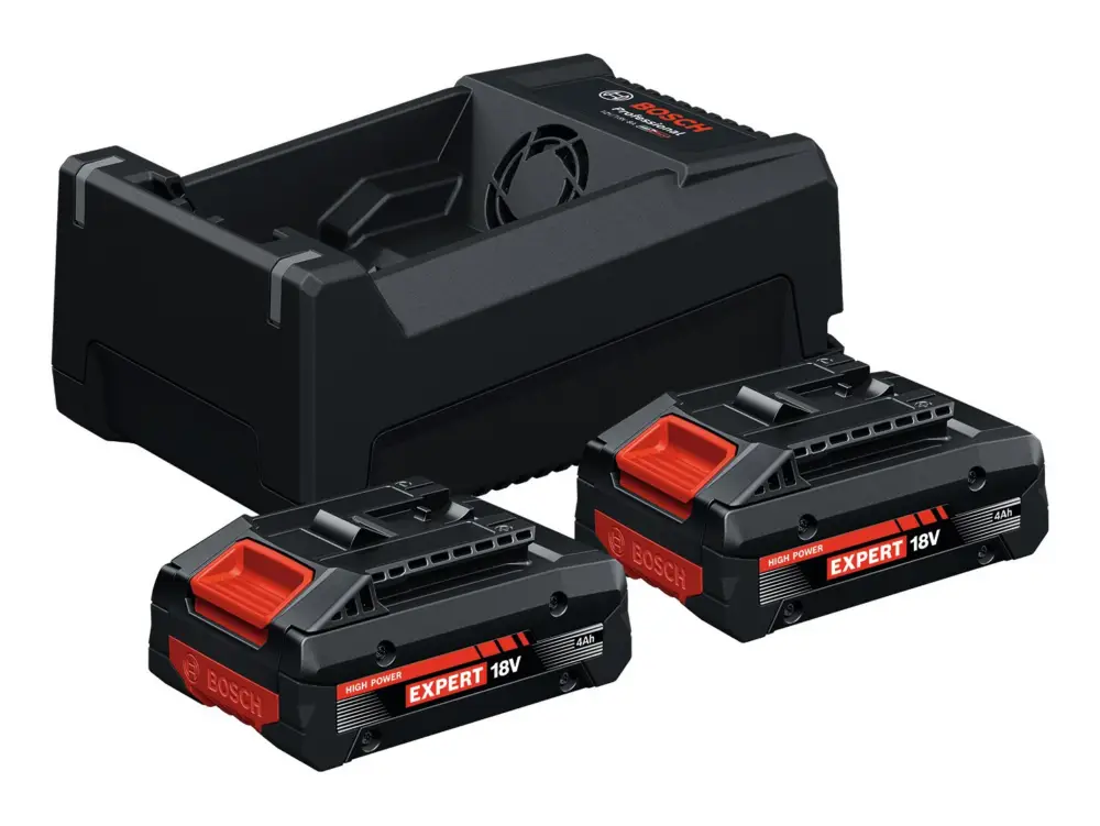 Bosch Professional Expert Starter-Set mit 2x Akku EXBA 4 Ah & Ladegerät GAL 12V/18V-80 - im Karton Sofort Bestellen