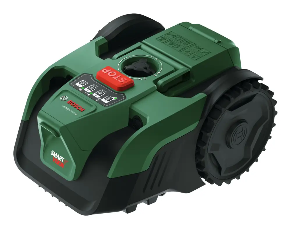 Preis Gesenkt Bosch Garten Mähroboter VISIMOW 18V-100 mit 1x Akku 4 Ah & Ersatzklingen - im Karton