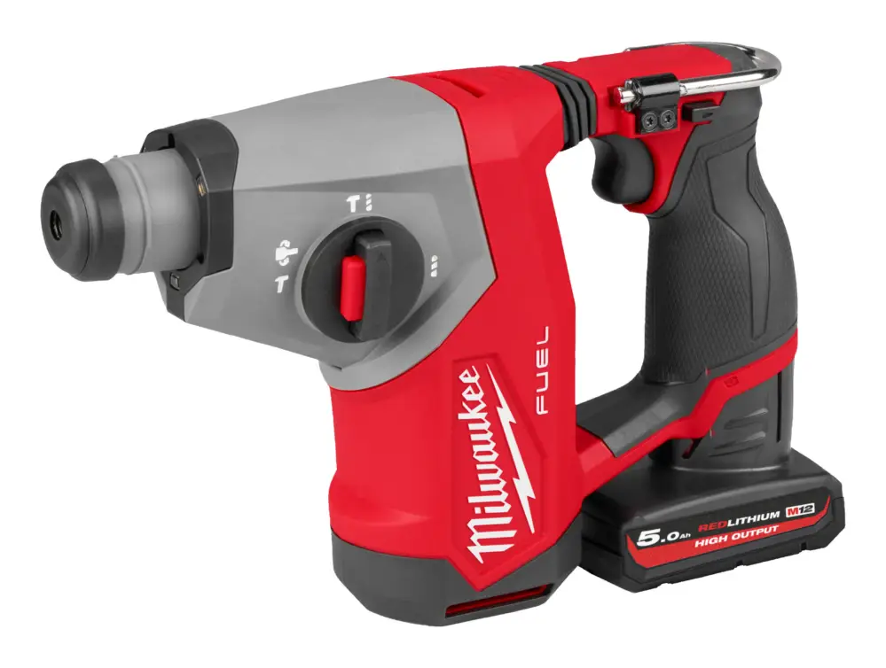 Günstig Milwaukee Akku-Kombihammer SDS-Plus M12 FHAC16-501BFR mit 1x Akku 5,0 Ah und Ladegerät - in Werkzeugtasche