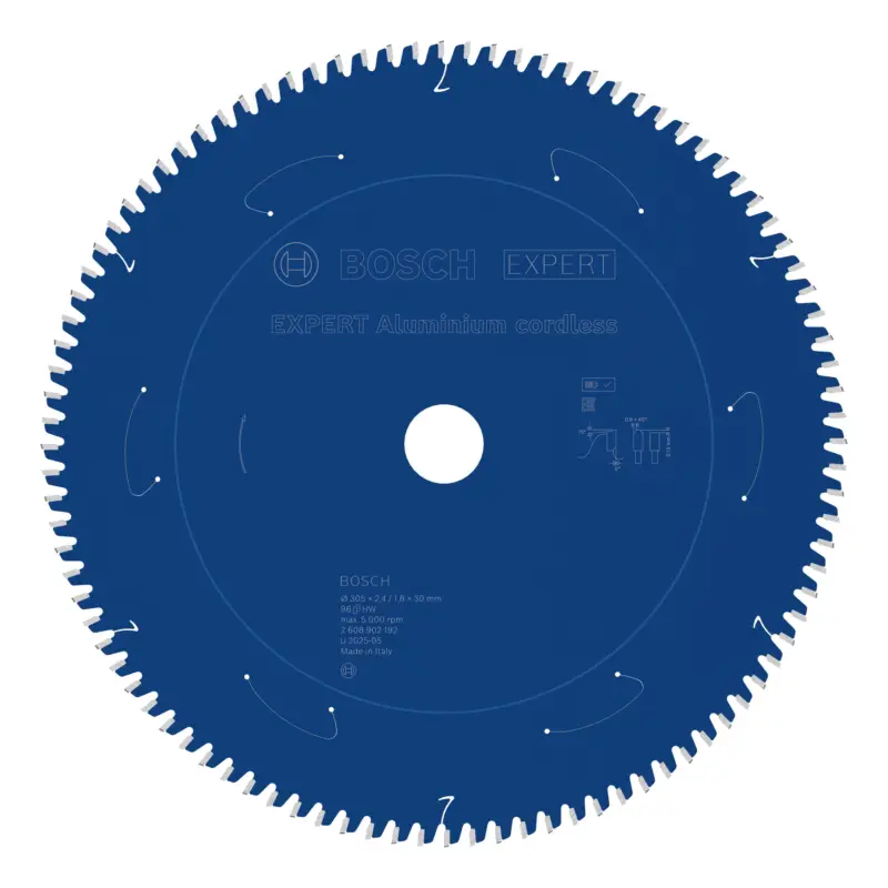 Bosch Expert Aluminium cordless Kreissägeblatt, 305 x 30 x 2.4 mm, 96 Zähne Zertifiziert