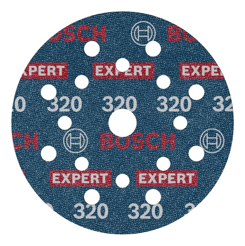 Bosch Expert O780 Folienschleifscheibe, 125 mm, K320 - 1er Pack (Verpackungseinheit 50 Stück) Schneller Versand