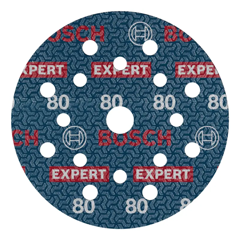 Bosch Expert O780 Folienschleifscheibe, 125 mm, K80 - 1er Pack (Verpackungseinheit 50 Stück) Sonderaktion