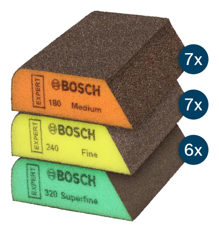Bosch Expert S470 Kombiblock, 69 x 97 x 26 mm, mittel/fein/superfein - 20er Pack Saisonangebot