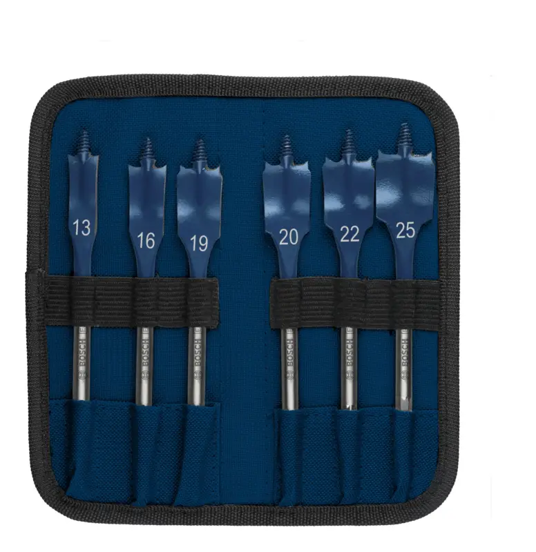 Bosch Expert SelfCut Speed Flachfräsbohrer-Set, 13/16/19/20/22/25/25, 6-teilig (Verpackungseinheit 5 Sets) Markenware