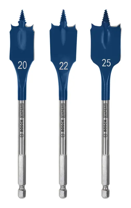 Meistverkauft Bosch Expert SelfCut Speed Flachfräsbohrer-Set, 20/22/25 mm, 3-teilig (Verpackungseinheit 5 Sets)
