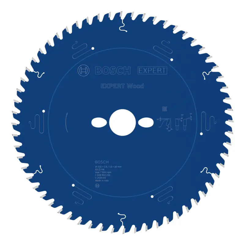 Bosch Expert Wood Kreissägeblatt, 250 x 2,8 x 30 mm, 60 Zähne Schneller Versand