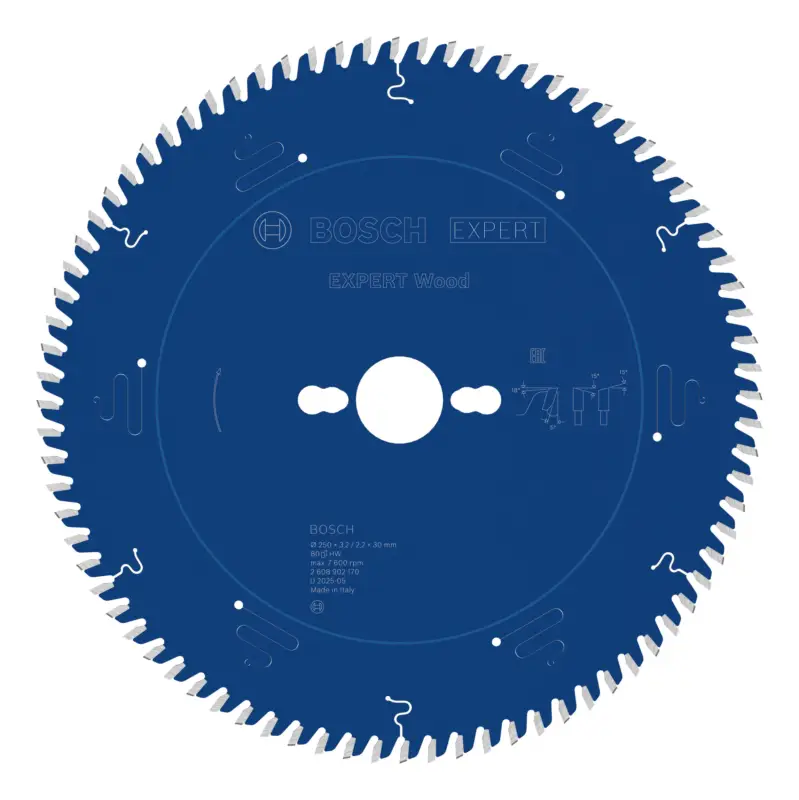Bosch Expert Wood Kreissägeblatt, 250 x 3,2 x 30 mm, 80 Zähne Neue Kollektion