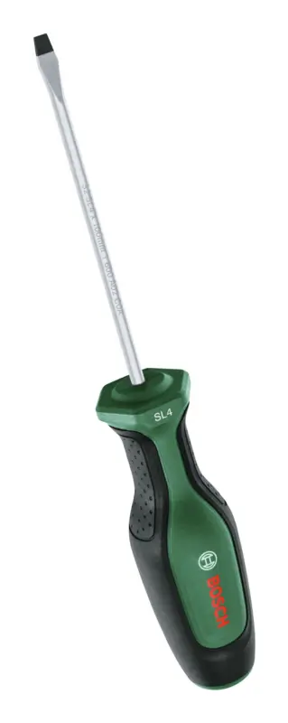 Echt Bosch Handwerkzeug Schraubendreher Schlitz SL4 x 100 mm (Verpackungseinheit 5 Stück)