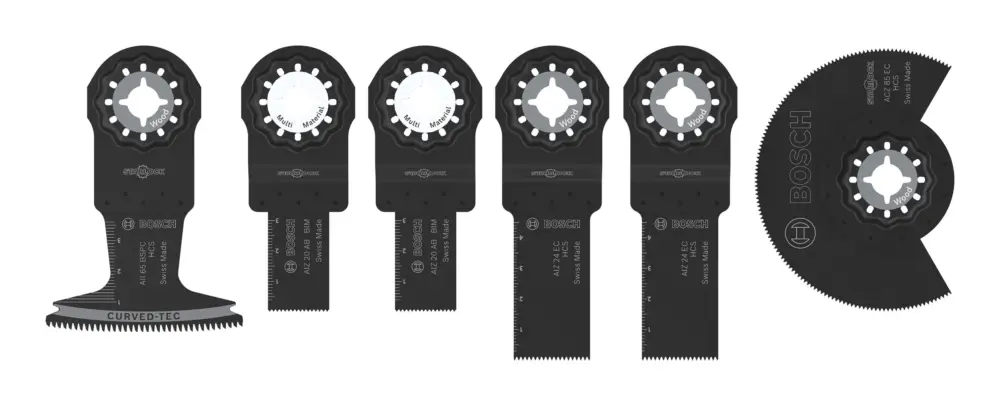 Geprüft Bosch Line Holz- und Weichmetall-Blatt-Set für oszillierende Multifunktionswerkzeuge, 6-teilig (Verpackungseinheit 10 Sets)