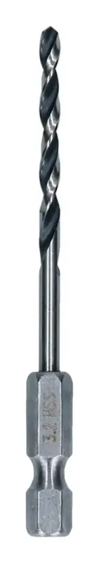 Top-Seller Bosch Line Metal HSS Spiralbohrer, 3,2 x 36 x 75 mm, HEX 1/4" Schaft (Verpackungseinheit 5 Stück)