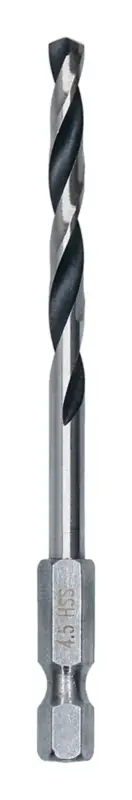 Sonderaktion Bosch Line Metal HSS Spiralbohrer, 4,5 x 47 x 87 mm, HEX 1/4" Schaft (Verpackungseinheit 5 Stück)